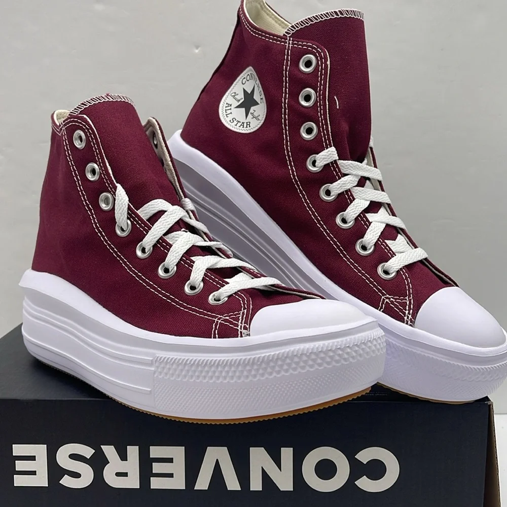 Converse WMNS High-Top Platform Sneakers A02430C CTAS MOVE HI
DARK BEETROOT/WHIT - Picture 7 of 16